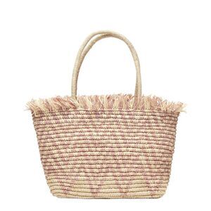 Mar Y Sol Bahia Raffia Tote, Purple